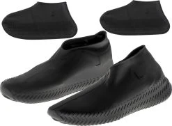 Siliconen Unisex Waterdichte Overschoenen Zwart Maat L 39-44 - Herbruikbaar – Anti Slip Regen Overschoen - Schoenhoesjes - Waterdichte Schoenbeschermers - Regenhoes – Schoenovertrek - Regenlaarzen -Regenjas En Paraplu 1200x880