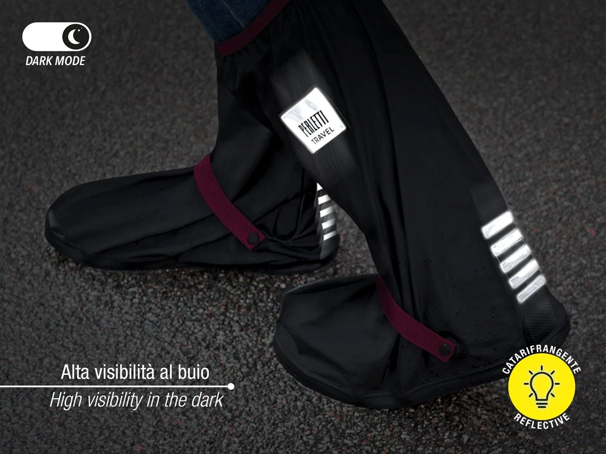 Perletti Overschoenen Reflecterend Pvc Zwart/roze Maat 36-39 7 Perletti Overschoenen Reflecterend Pvc Zwart/roze Maat 36-39 - Afbeelding 5