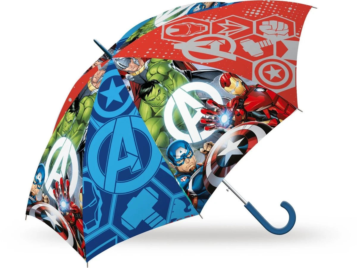 Marvel Avengers Paraplu Voor Jongens 45 Cm - Marvel - Avengers - Kinder/jongens Paraplu - Regenkleding/regenaccessoires 4 Marvel Avengers Paraplu Voor Jongens 45 Cm - Marvel - Avengers - Kinder/jongens Paraplu - Regenkleding/regenaccessoires - Afbeelding 2