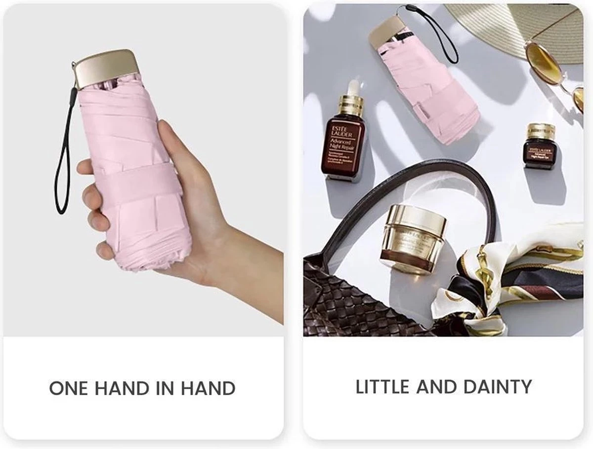 Paraplu Plaza Lichtgewicht Paraplu | Mini Paraplu | Handtas Paraplu | Elegante Paars Paraplu Eco Vriendelijk, Waterdicht En UV 8 Paraplu Plaza Lichtgewicht Paraplu | Mini Paraplu | Handtas Paraplu | Elegante Paars Paraplu Eco Vriendelijk, Waterdicht En UV - Afbeelding 6