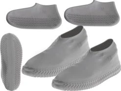 Siliconen Unisex Waterdichte Overschoenen Grijs Maat M 35-38 - Herbruikbaar – Anti Slip Regen Overschoen - Schoenhoesjes - Waterdichte Schoenbeschermers - Regenhoes – Schoenovertrek - Regenlaarzen -Regenjas En Paraplu 1200x910 5