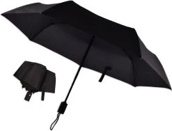 Automatische Stormparaplu - Paraplu – Automatisch, Opvouwbaar & Windproof Tot 70 - 80 Km P/u - Ø 95 Cm - 7 Panelen - Dubbele Laag - Zwart -Regenjas En Paraplu 1200x914