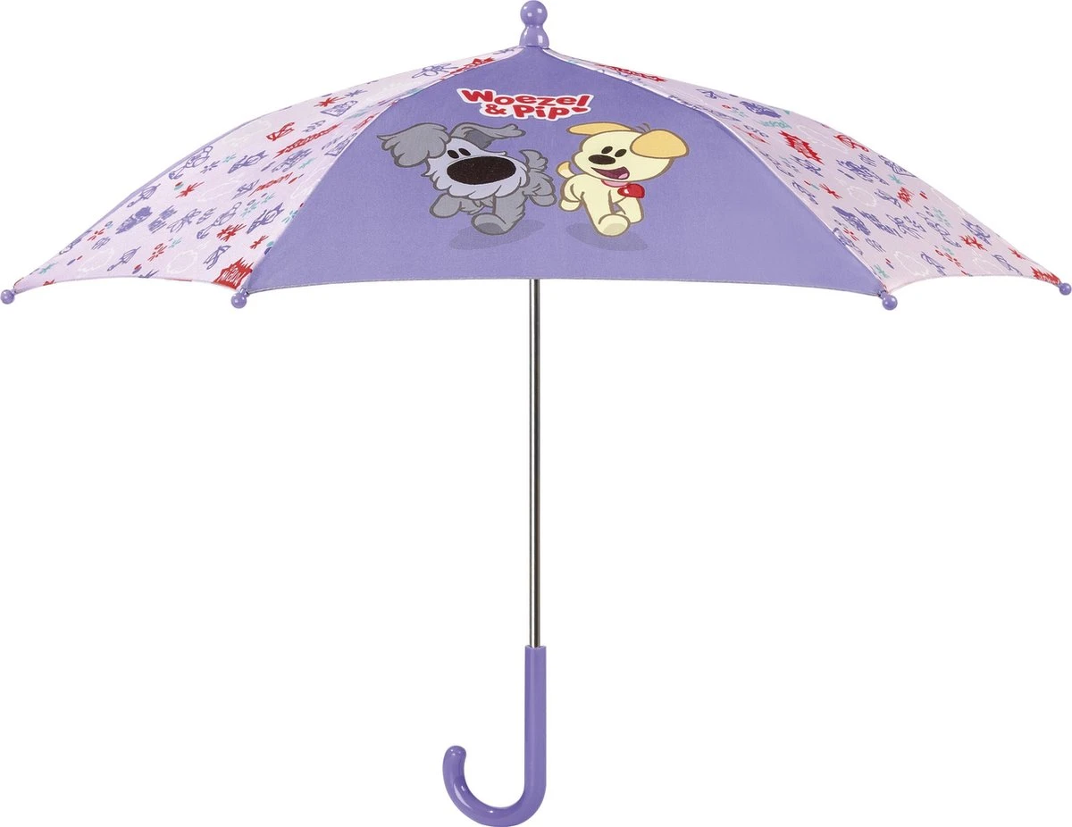Bambolino Toys - Woezel & Pip Paraplu - Kinderparaplu - Variant Paars 3 Bambolino Toys - Woezel & Pip Paraplu - Kinderparaplu - Variant Paars