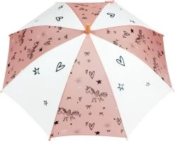 Kidzroom Fearless & Cuddle Paraplu - Peach - Unicorn -Regenjas En Paraplu 1200x973 1