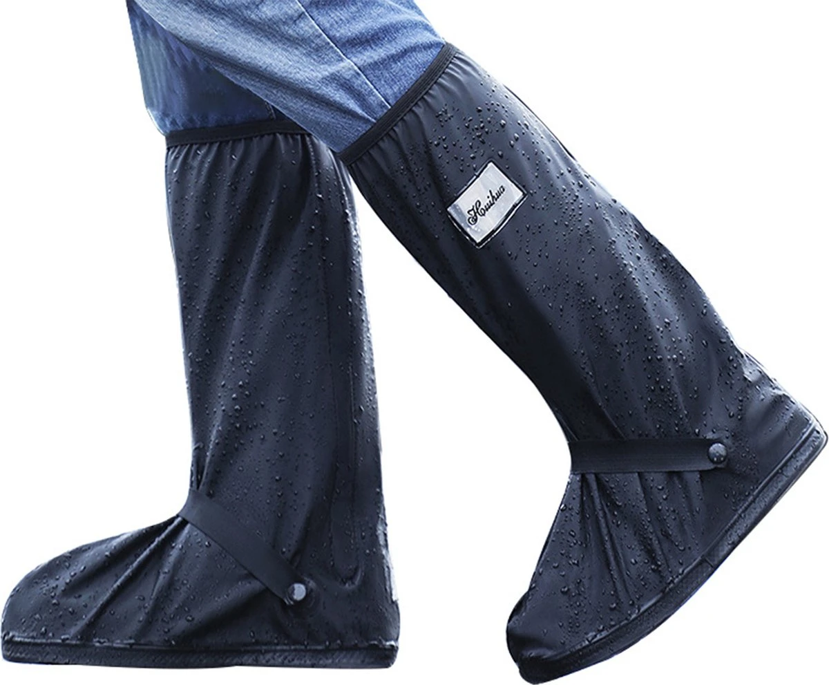 Somstyle Overschoenen - Maat 43-45 - Schoenovertrekken - Waterdicht & Reflecterend - Unisex - Hoog - Donkerblauw 3 Somstyle Overschoenen - Maat 43-45 - Schoenovertrekken - Waterdicht & Reflecterend - Unisex - Hoog - Donkerblauw