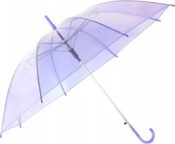 Paraplu - Opvouwbaar - Transparant Paars - Doorzichtige Paraplu - Ø107cm