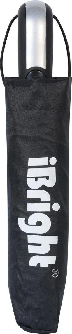 IBright Storm Paraplu - Paraplu - Extra Sterk - Opvouwbaar - Automatisch Uitklapbaar - Ø 105 - Inclusief Beschermhoes -Regenjas En Paraplu 258x1200