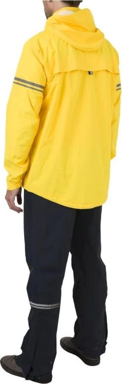 AGU Original Regenpak Essential - Geel/Zwart - L - Dames & Heren - Waterdicht & Ademend -Regenjas En Paraplu 383x1200