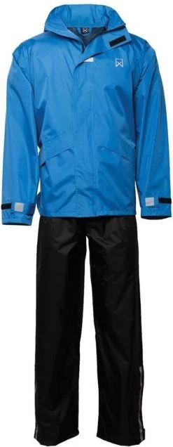 Regenpak Blauw/Zwart M