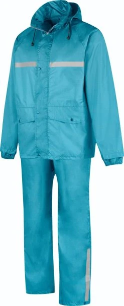 BJØRNSON Dusch Regenpak Dames & Heren - Waterdicht - Maat 3XL - Aqua Blauw 19 BJØRNSON Dusch Regenpak Dames & Heren - Waterdicht - Maat 3XL - Aqua Blauw -Regenjas En Paraplu 488x1200