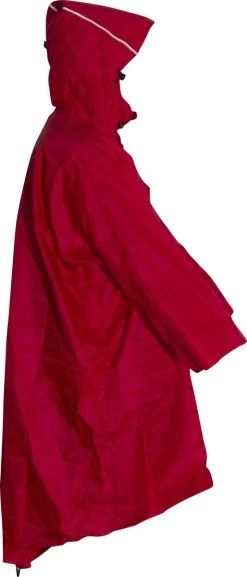 LOWLAND OUTDOOR Wandelponcho - 100% Waterdicht (7.000mm) - Ademend (7.000g/M²) Lava Red - XL -Regenjas En Paraplu 514x1200