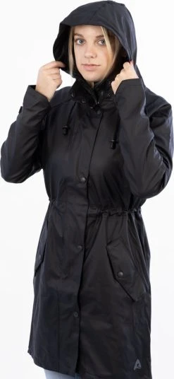 Ralka Regenjas Dames - Mizzle - Zwart - Maat 38 22 Ralka Regenjas Dames - Mizzle - Zwart - Maat 38 -Regenjas En Paraplu 553x1200