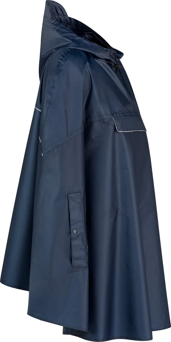 BJØRNSON Haps Regenponcho Fiets Dames & Heren - Fietsponcho - Donkerblauw 9 BJØRNSON Haps Regenponcho Fiets Dames & Heren - Fietsponcho - Donkerblauw - Afbeelding 8