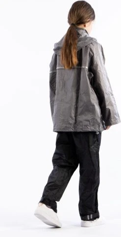 Ralka Regenpak - Junior - Grijs/Zwart - 176 -Regenjas En Paraplu 614x1200