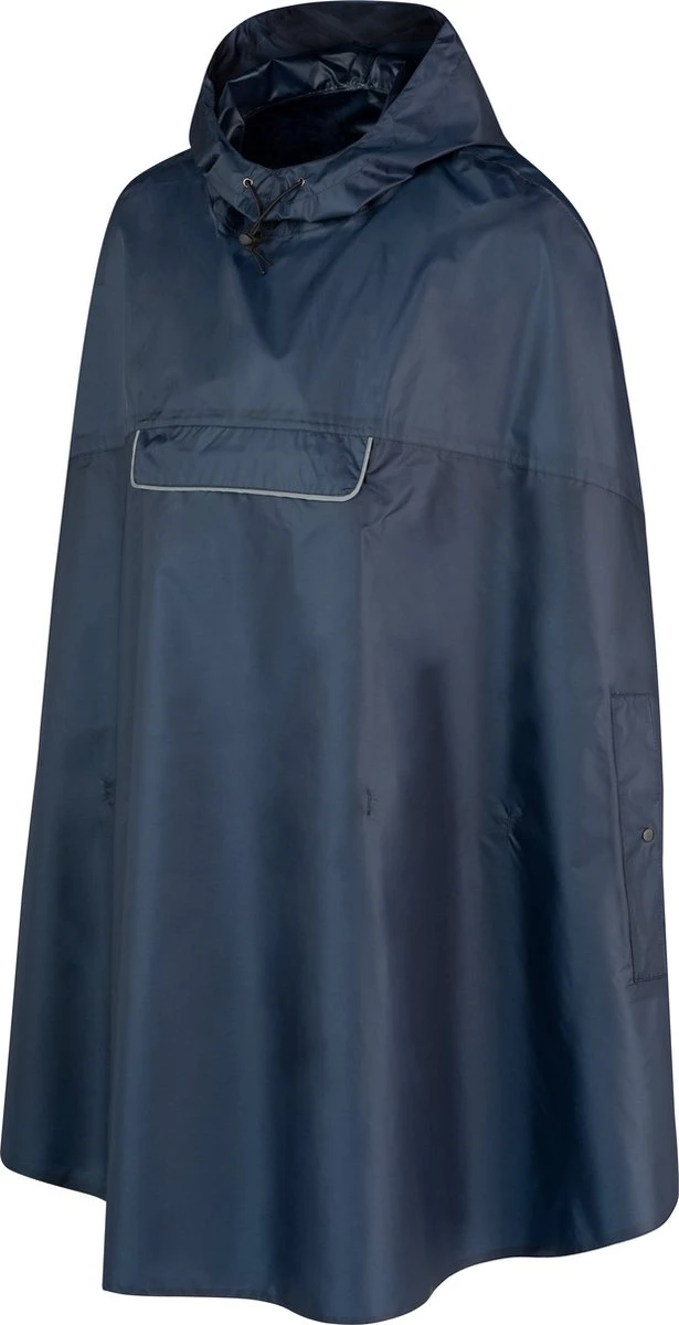BJØRNSON Haps Regenponcho Fiets Dames & Heren - Fietsponcho - Donkerblauw 4 BJØRNSON Haps Regenponcho Fiets Dames & Heren - Fietsponcho - Donkerblauw - Afbeelding 3
