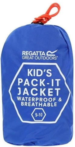 Regatta Pack It III Regenjas Junior Jas - Maat 164 - Unisex - Zwart -Regenjas En Paraplu 618x1200