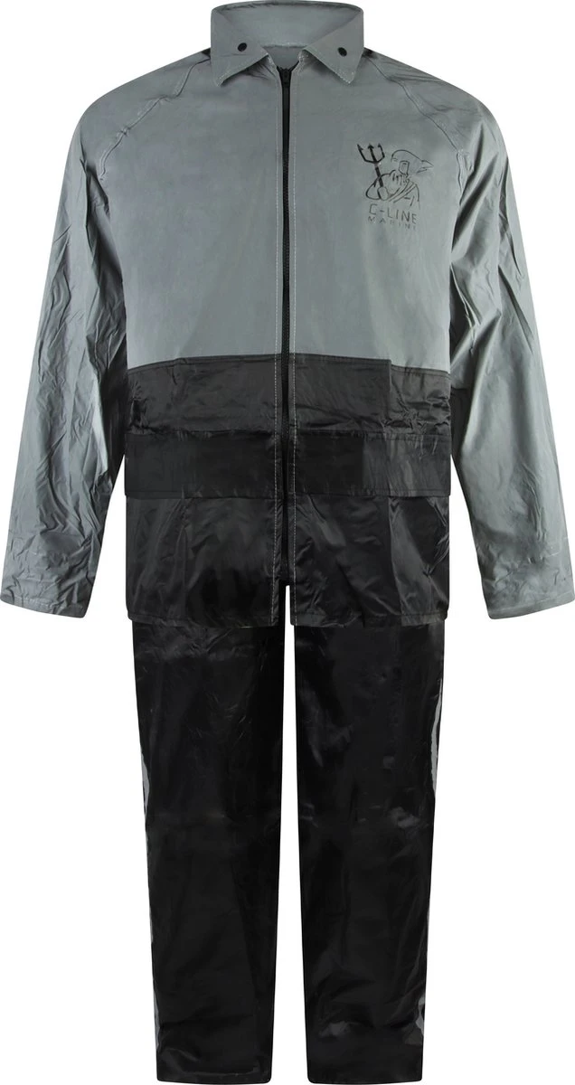 C-Line Regenpak Met Capuchon - Reflecterende Jas - Nieuw Model - Volwassen Maat L 3 C-Line Regenpak Met Capuchon - Reflecterende Jas - Nieuw Model - Volwassen Maat L