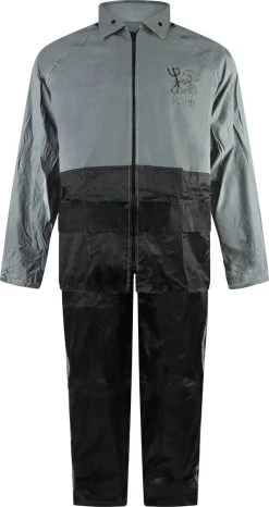 C-Line Regenpak Met Capuchon - Reflecterende Jas - Nieuw Model - Kinder Maat 158/164