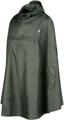 BJØRNSON Haps Regenponcho Fiets Dames & Heren - Fietsponcho - Olijfgroen -Regenjas En Paraplu 640x1200 2