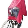 Poncho Regenponcho - Fietsponcho Fiets - Koplampproof Transparant - One Size Unisex Bordeaux - Sport-Plein