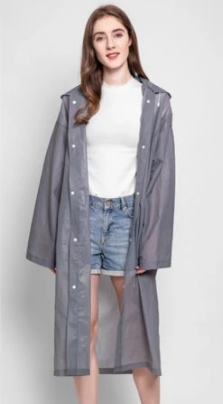 Regenjas-Regenpak- Regenjas Semi-kleuren Grijs - 115 * 65cm 10 Regenjas-Regenpak- Regenjas Semi-kleuren Grijs - 115 * 65cm -Regenjas En Paraplu 663x1200