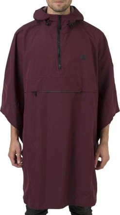 AGU Grant Regenponcho Essential Unisex - Bordeaux - One Size - Dames & Heren - Waterdicht & Ademend -Regenjas En Paraplu 672x1200 4