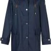 BJØRNSON Släppa PU Parka Jas / Regenjas Dames - Waterdicht - Maat 50 - Blauw -Regenjas En Paraplu 721x1200
