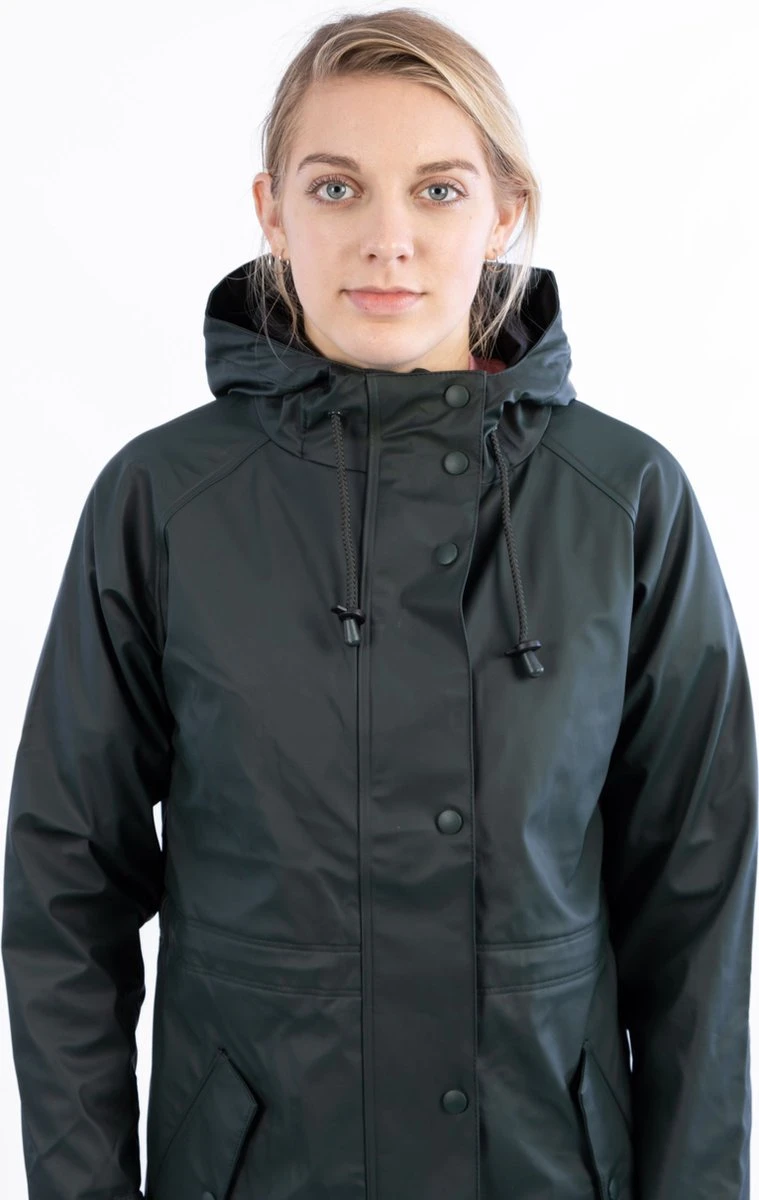 Ralka Regenjas Dames - Mizzle - Donkergroen - Maat 38 10 Ralka Regenjas Dames - Mizzle - Donkergroen - Maat 38 - Afbeelding 8