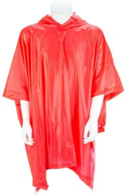 Merkloos Regenponcho - Regenjas - Regenkleding - Kinderen - Jongens - Meisjes - Herbruikbaar - One-size - PVC- Rood -Regenjas En Paraplu 771x1200 1