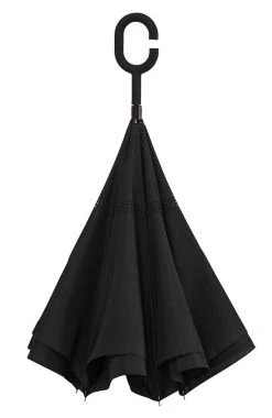 Merkloos Impliva RU-6 Inside Out Windproof Paraplu - Dubbeldoeks - Ø 107 Cm - Zwart -Regenjas En Paraplu 779x1200 4