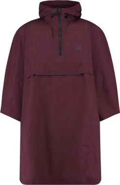 AGU Grant Regenponcho Essential Unisex - Bordeaux - One Size - Dames & Heren - Waterdicht & Ademend