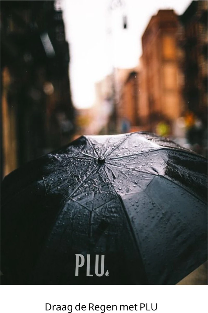 PLU - Paraplu - Opvouwbaar - Inklapbaar - Met Luxe Beschermhoes - Met Reisetui - Windproof - Fashionable - Lichtgewicht - Zwart 9 PLU - Paraplu - Opvouwbaar - Inklapbaar - Met Luxe Beschermhoes - Met Reisetui - Windproof - Fashionable - Lichtgewicht - Zwart - Afbeelding 7