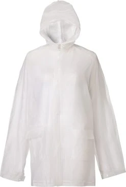 Regenponcho Stijlvol Waterdicht Transparant- Lichtgewicht En Herbruikbaar Met Capuchon - Transparant