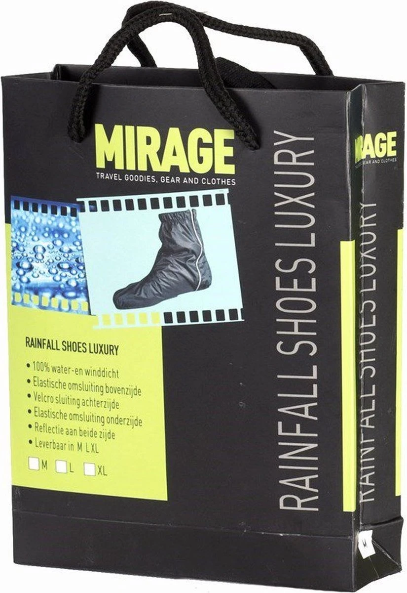 Mirage Rainfall Luxury - Regen Overschoenen - Zwart - XL - Maat 45-47 7 Mirage Rainfall Luxury - Regen Overschoenen - Zwart - XL - Maat 45-47 - Afbeelding 5