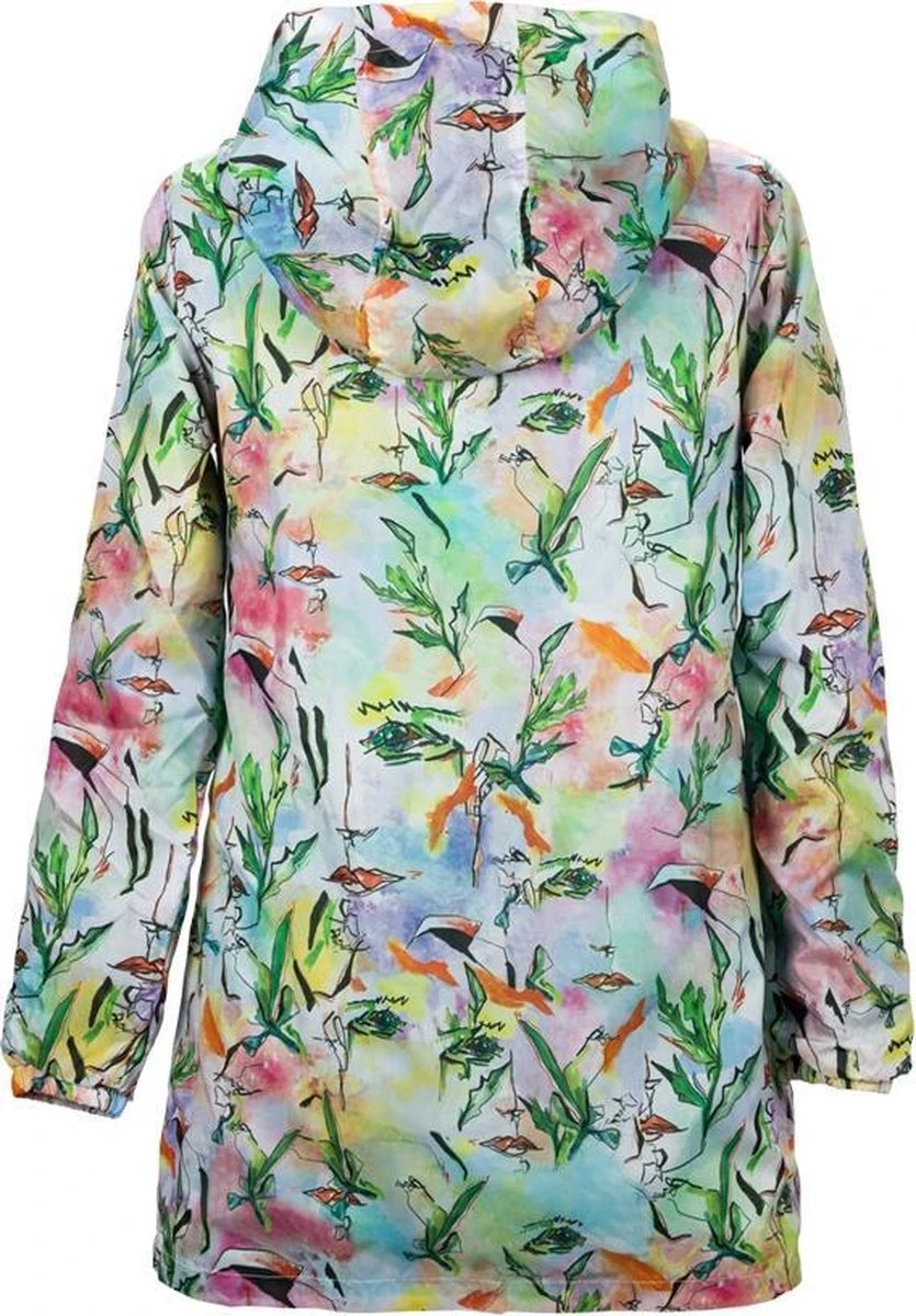 BiggDesign Faces - Dames Regenjas Waterdicht - Regenpak - Maat M 4 BiggDesign Faces - Dames Regenjas Waterdicht - Regenpak - Maat M - Afbeelding 2