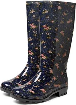 Merkloos Dames PVC Laars Sara - Blauw - 39 -Regenjas En Paraplu 869x1200 7