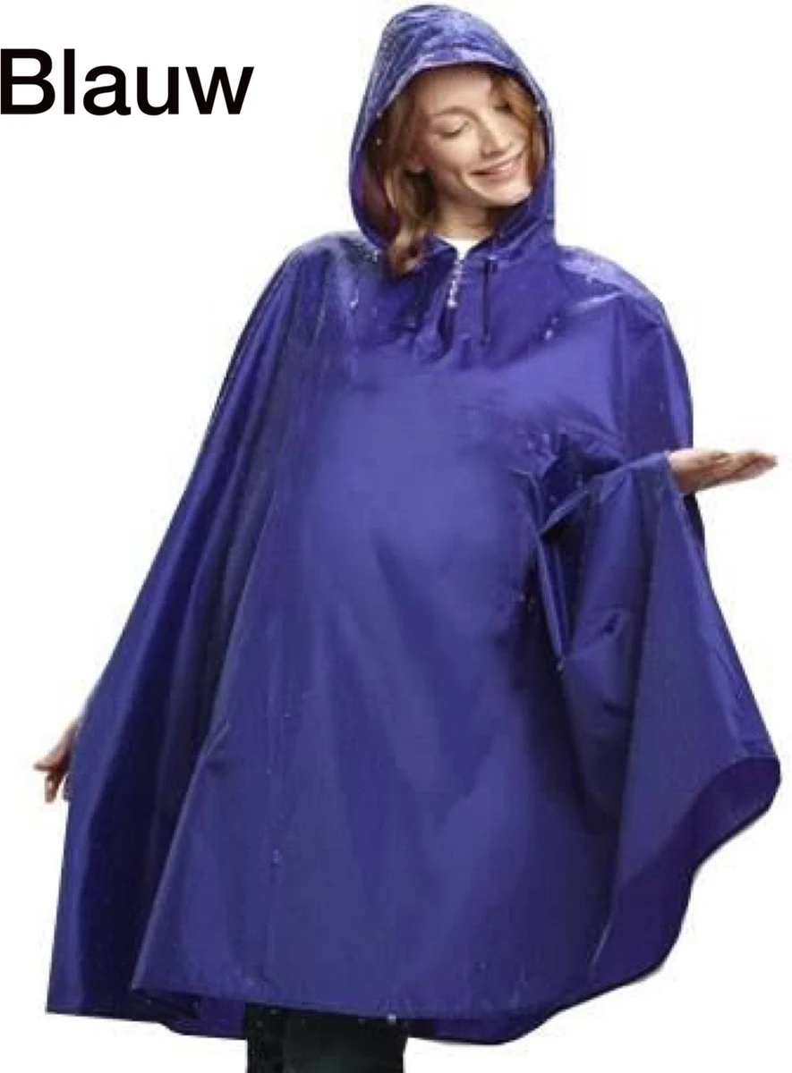 Merkloos 2 IN 1 Poncho En Telefoontas - Luxe Blauw Regenjas-Waterafstotend-Lang Model 135 Cm-Met Koortjes En Ritssluiting-Inclusief Opberg Tas-Geschikt Voor Wandelen, Fietsen, Werk, Hiken En Meer-Regen-Telefoontasje Voor Op De Fiets–Fiets Telefoonhouder–Smart 4 Merkloos 2 IN 1 Poncho En Telefoontas - Luxe Blauw Regenjas-Waterafstotend-Lang Model 135 Cm-Met Koortjes En Ritssluiting-Inclusief Opberg Tas-Geschikt Voor Wandelen, Fietsen, Werk, Hiken En Meer-Regen-Telefoontasje Voor Op De Fiets–Fiets Telefoonhouder–Smart - Afbeelding 2