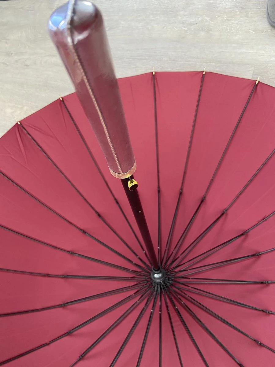 Merkloos Luxe Stormparaplu -Stormparaplu-24ribben-extra Sterk Paraplu-mooie Paraplu-windkracht 8 Paraplu 7 Merkloos Luxe Stormparaplu -Stormparaplu-24ribben-extra Sterk Paraplu-mooie Paraplu-windkracht 8 Paraplu - Afbeelding 5