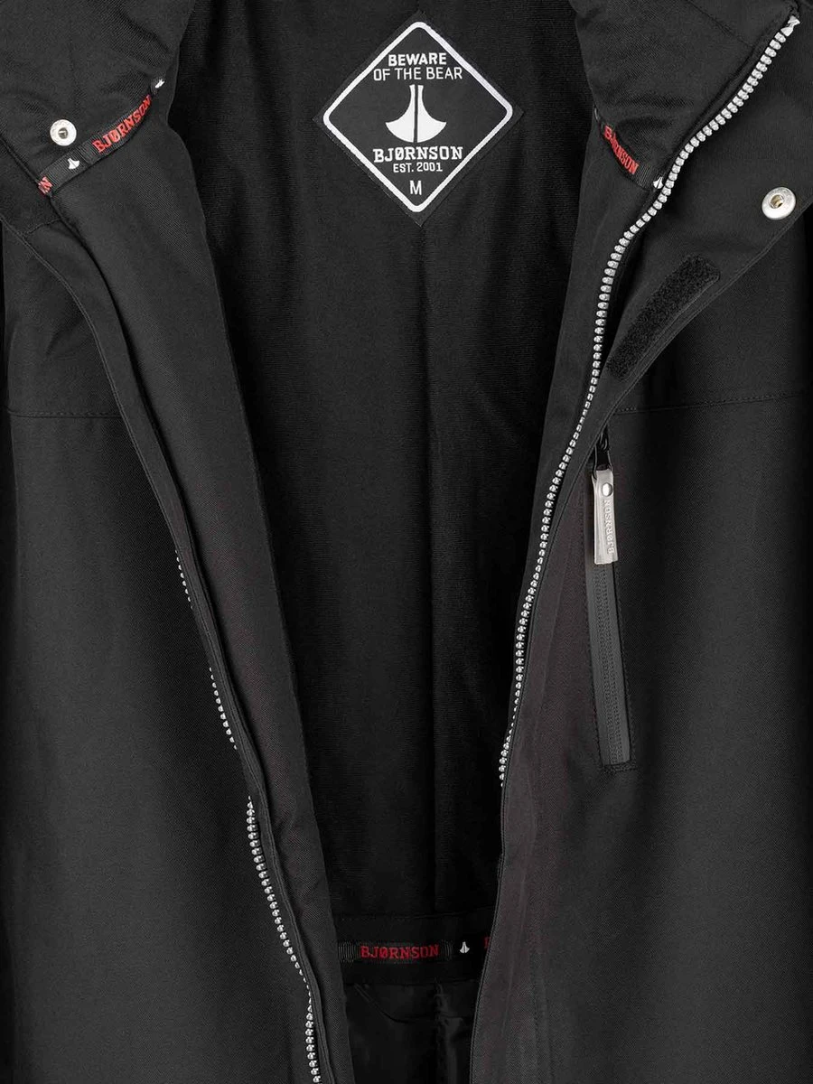 BJØRNSON Kick Regenjas / Winterjas Heren - Waterdicht - Maat L - Zwart 10 BJØRNSON Kick Regenjas / Winterjas Heren - Waterdicht - Maat L - Zwart - Afbeelding 8