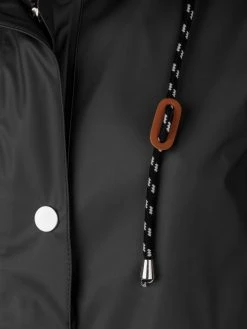 BJØRNSON Släppa PU Parka Jas / Regenjas Dames - Waterdicht - Maat 46 - Zwart -Regenjas En Paraplu 900x1200 88