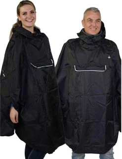 BJØRNSON Haps Regenponcho Fiets Dames & Heren - Fietsponcho - Zwart -Regenjas En Paraplu 922x1200 1