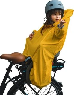 RAINETTE - Regenponcho Voor Kinderzitje Geel - Regenponcho Kinderen - Regenponcho Fiets - Regenponcho Peuter -kinderponcho Jongen-kinderponcho Meisje
