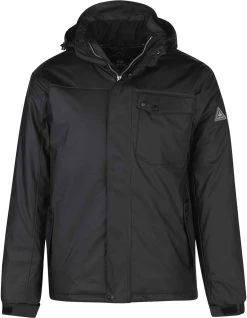 BJØRNSON Regn PU Regenjas / Winterjas Heren - Waterdicht - Maat 3XL - Zwart