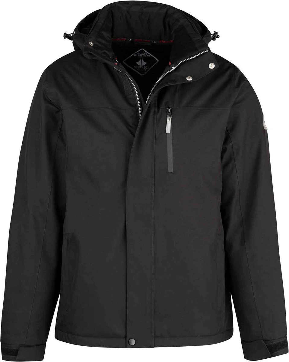 BJØRNSON Kick Regenjas / Winterjas Heren - Waterdicht - Maat L - Zwart 3 BJØRNSON Kick Regenjas / Winterjas Heren - Waterdicht - Maat L - Zwart