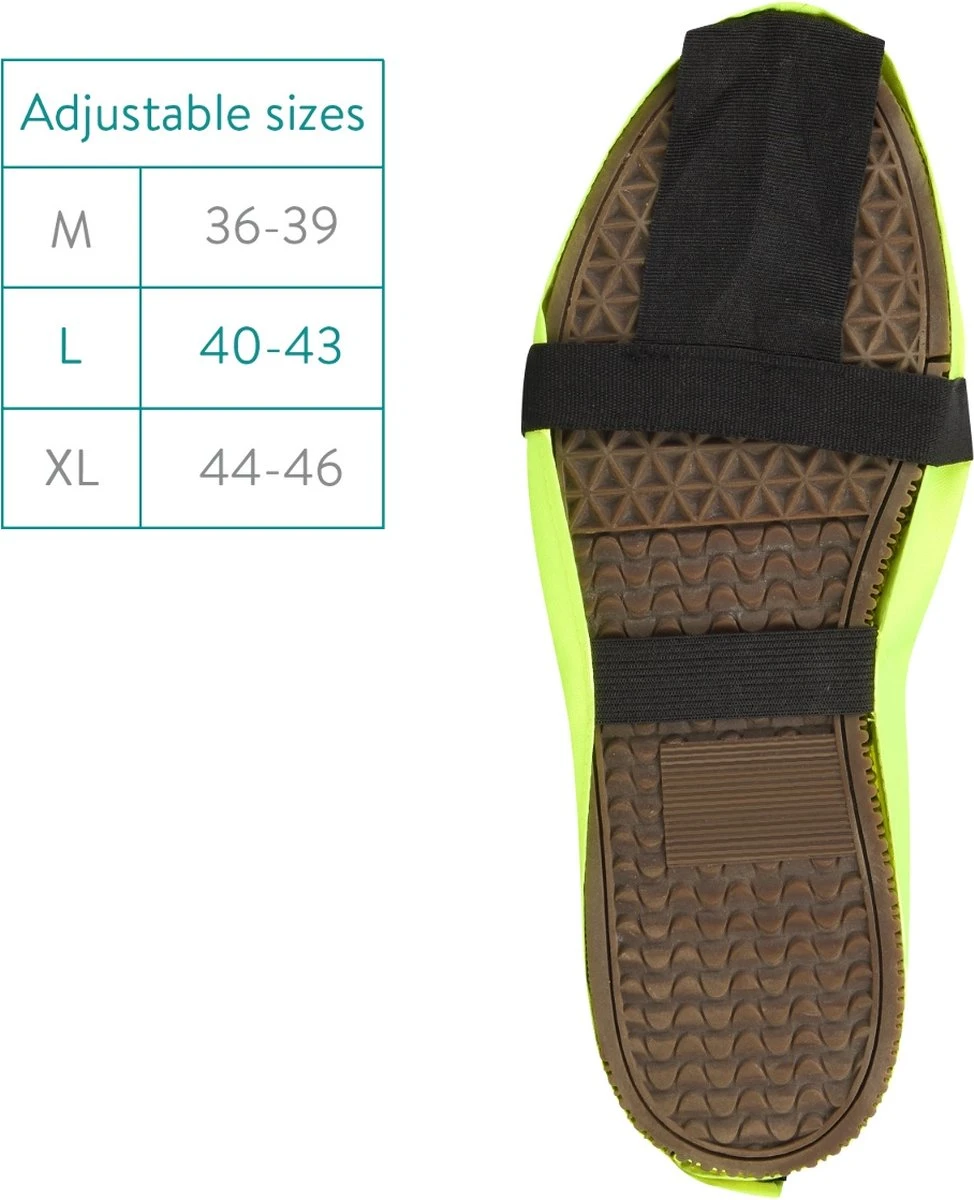 Navaris Overschoenen - 1 Paar Uniseks Schoenovertrekken - Waterdicht & Reflecterend - Beschermt Tegen Regen En Vuil - Verschillende Maten 8 Navaris Overschoenen - 1 Paar Uniseks Schoenovertrekken - Waterdicht & Reflecterend - Beschermt Tegen Regen En Vuil - Verschillende Maten - Afbeelding 6