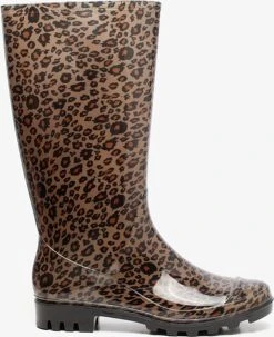 Mountain Peak Dames Regenlaarzen Met Luipaardprint - Bruin - Maat 39 -Regenjas En Paraplu 977x1200